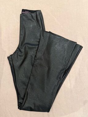 Commando Black Faux Leather Flare Pants